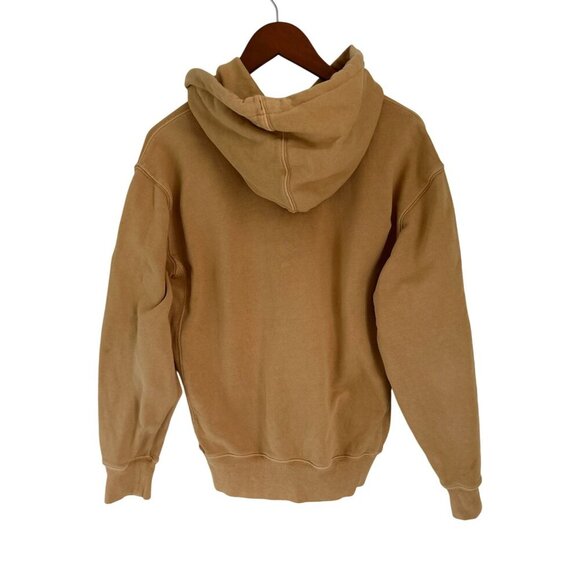 J.CREW Tan Hooded Sweatshirt W/ Kangaroo Pocket Cotton Blend Unisex Size S - Picture 5 of 8